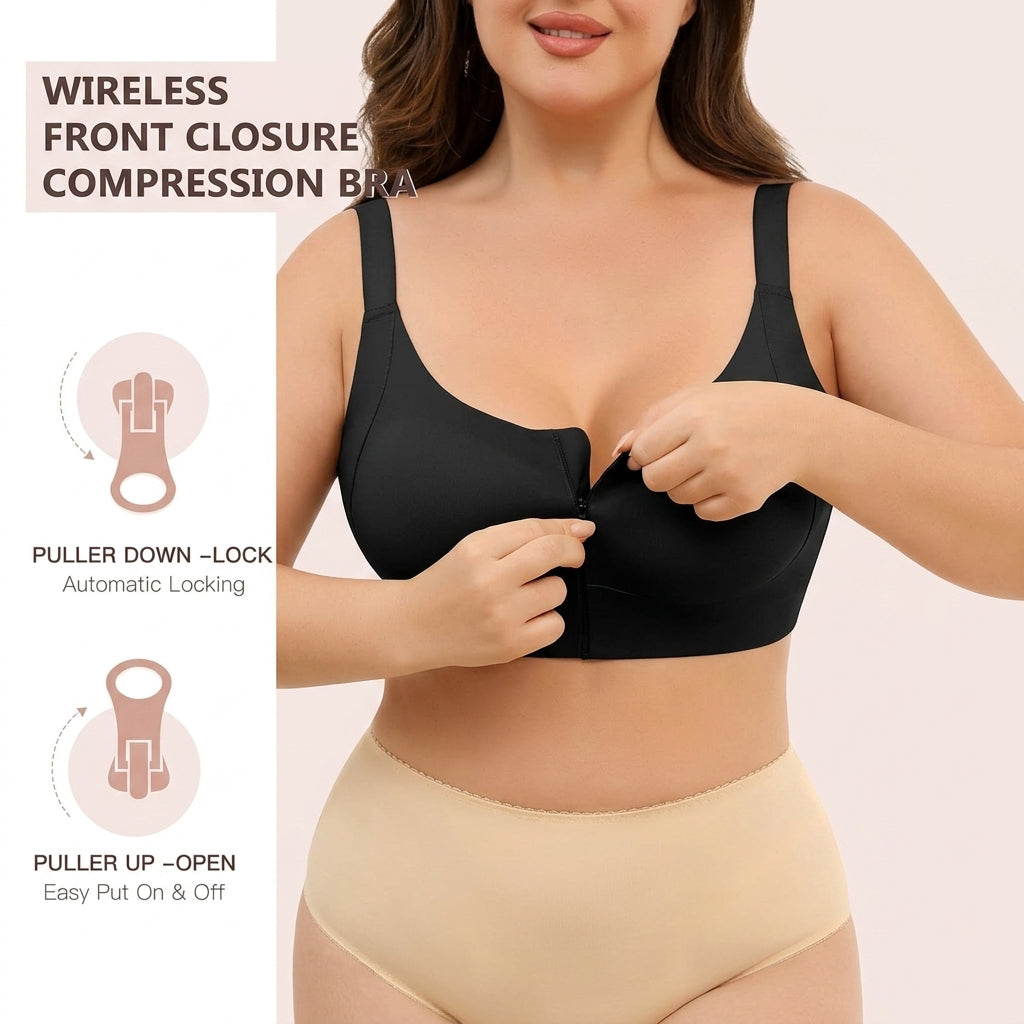 Zip Front Bras for Women