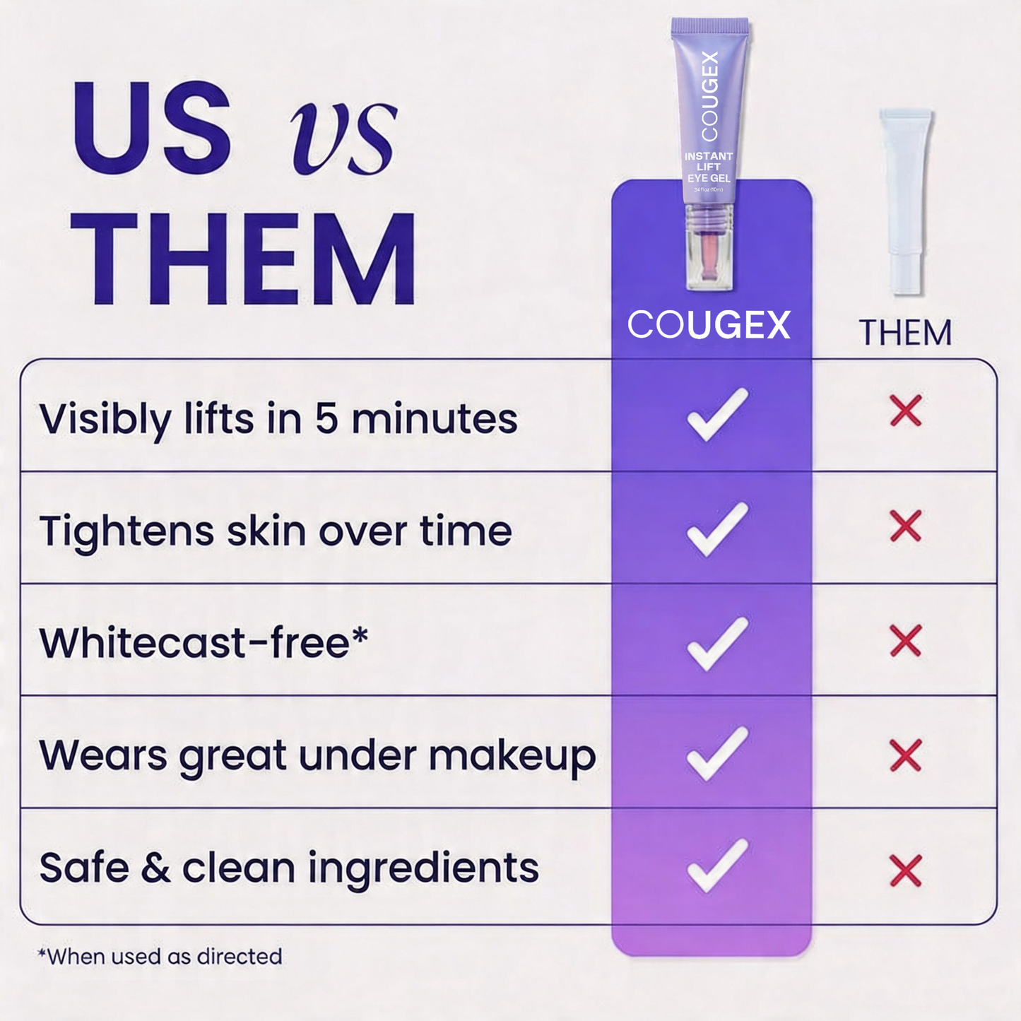 ✨ 2 Park Instant Lift Eye Gel – Smooth Wrinkles & Reduce the Look of Under-Eye Bags 👁️💜