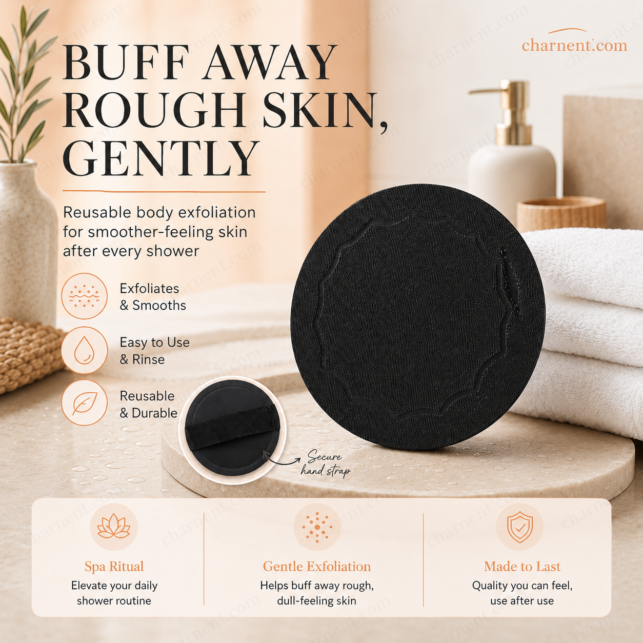 🧖‍♀️5 PCS Scrub Bath Pads – Gently exfoliate. unclog pores. reveal brighter skin. Durable rubber. easy to rinse. ✨🛀