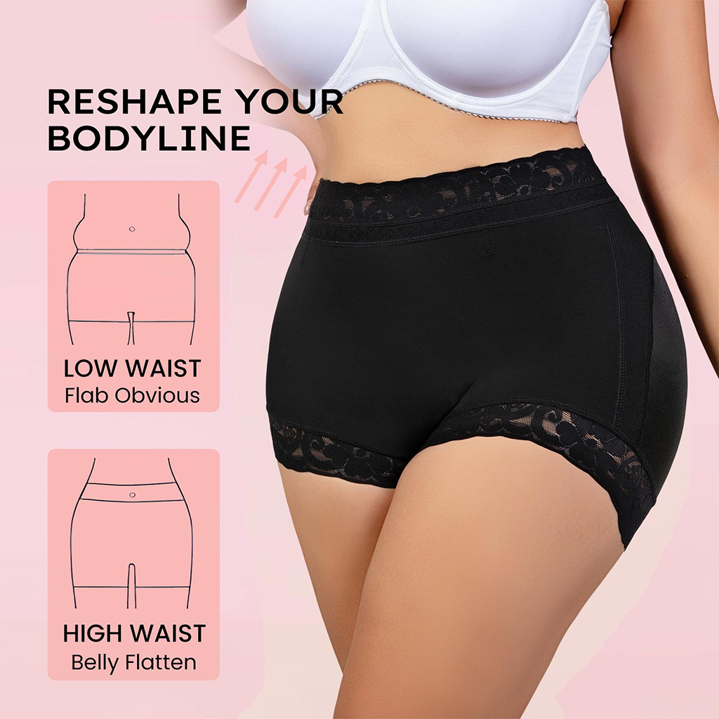 Women Classic Lace Butt Lifter Panty Smoothing Brief Buy 1 Get 1 Free