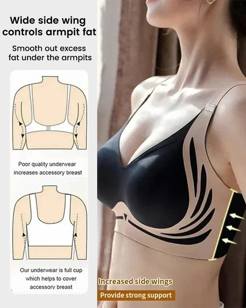 Wireless Push Up Anti Sagging Bra 2 Pcs