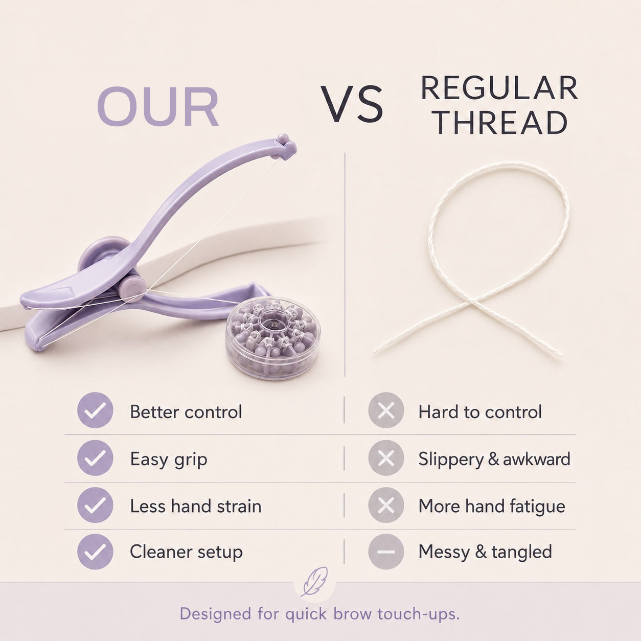 Manual Facial Hair Threading Tool
