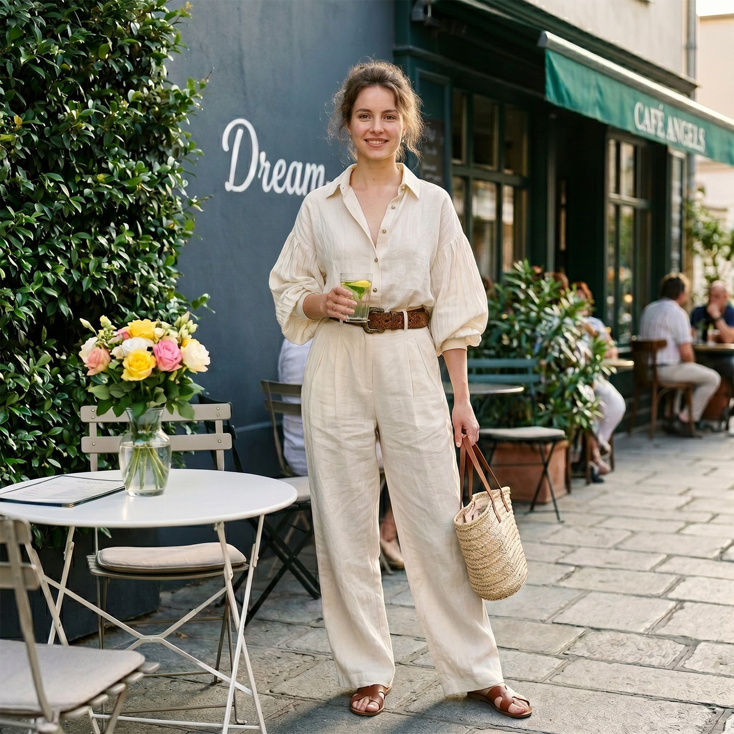 Avery Button Down Lounge Set