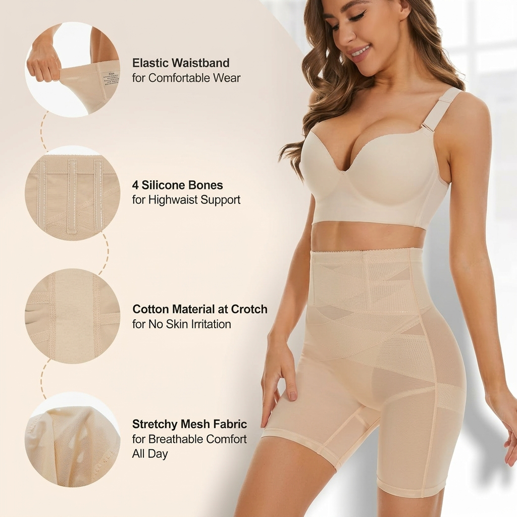Lightweight Breathable Mesh Shapewear Pants