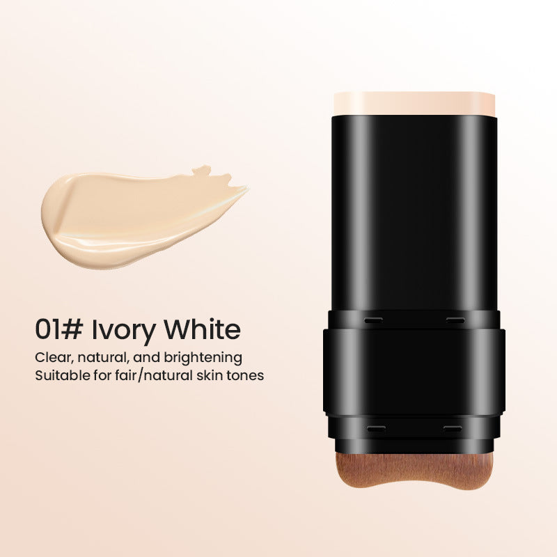 Organic Mineral Waterproof Foundation Stick With Brush 2 in 1  (Skin Color)