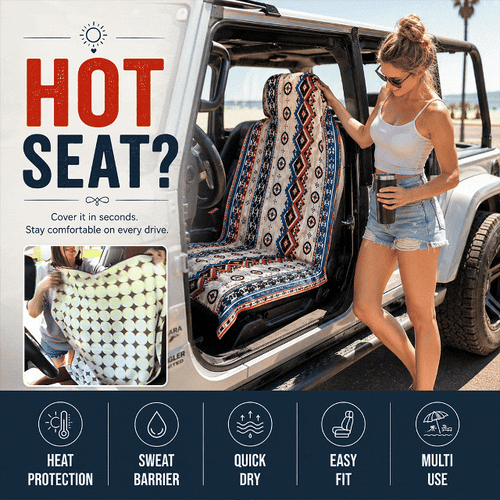 2-in-1 Dual Use Towel & Car Seat Cover 31.5" × 63"