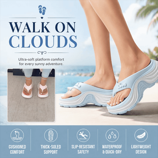 Women's Thick Sole Platform Flip Flops Heighten Summer Sandals