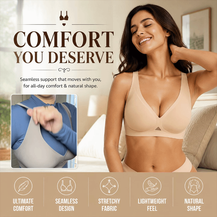 Wireless Seamless Push-Up Bra 2-Piece Set