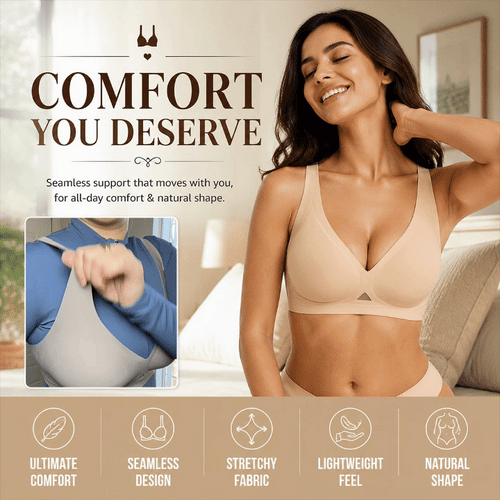 Wireless Seamless Push-Up Bra 2-Piece Set