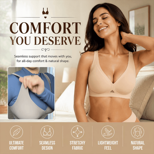 Wireless Seamless Push-Up Bra 2-Piece Set