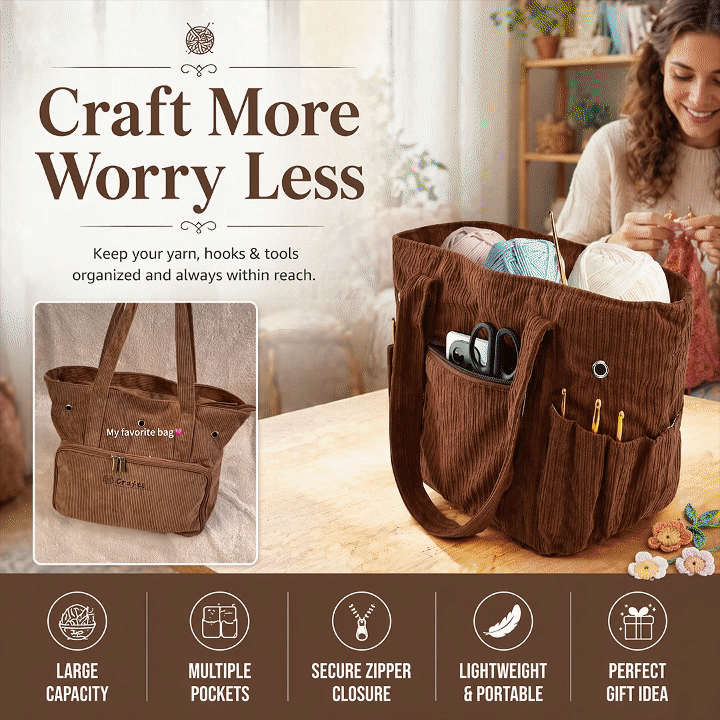 Yarn Knitting Storage Bag