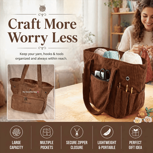 Yarn Knitting Storage Bag