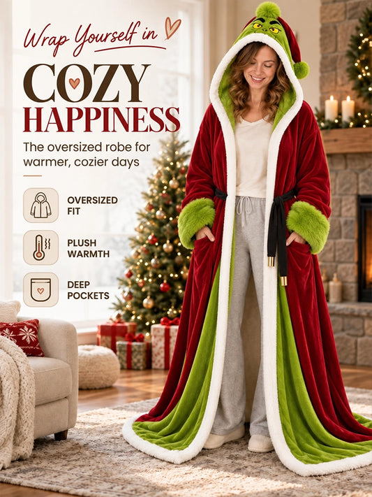 Women's Christmas Heated Hooded Cloak