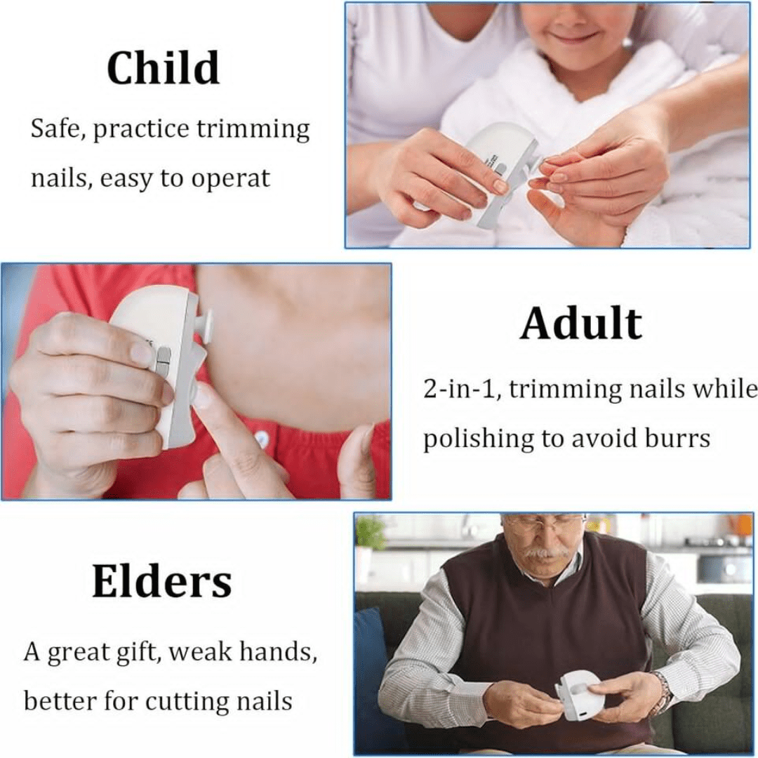 2-in-1 Pro Electric Nail Clipper & Polisher