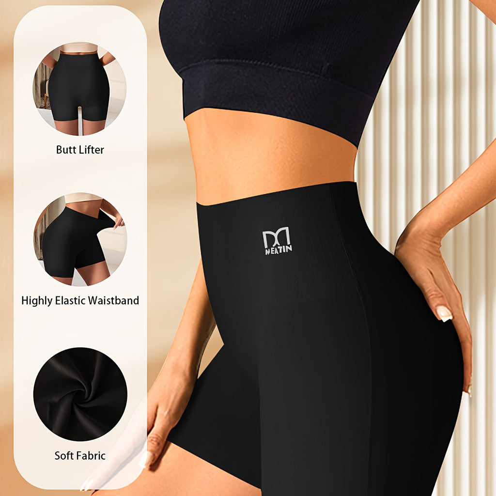 Ice Silk High Waist Shaping Safety Shorts 2 Pack