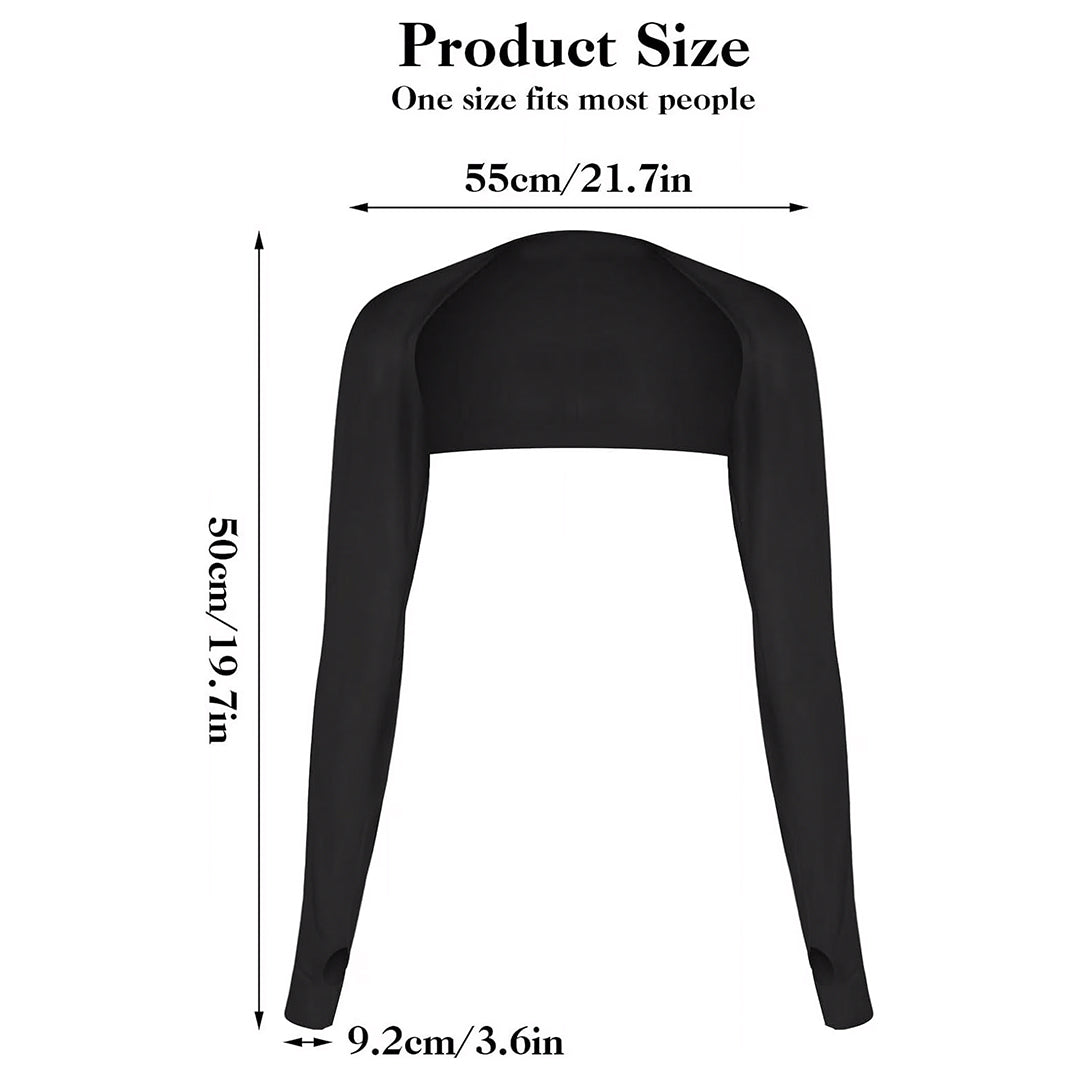 Cooling Shawl Arm Sleeves Sun Protection with Finger Hole Anti-UV-2 PCS