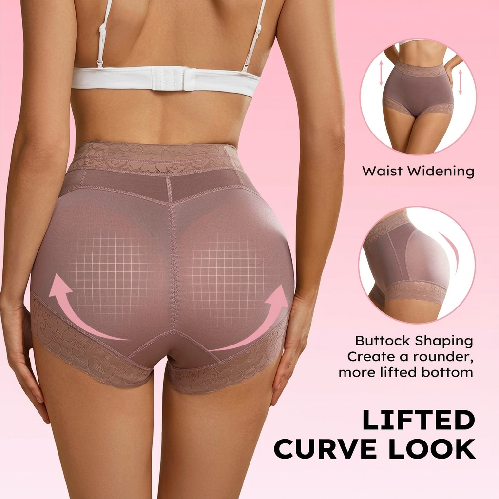 Women Classic Lace Butt Lifter Panty Smoothing Brief Buy 1 Get 1 Free
