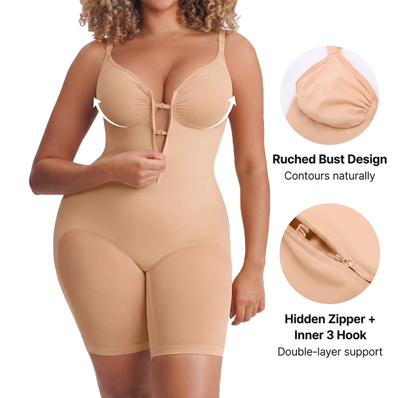 Seamless Tummy-Control Butt-Lift Bodysuit