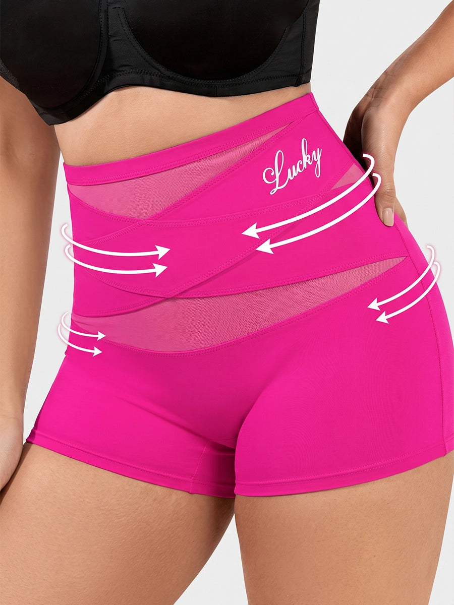 Women's High-Waist Crossover Shaping Boxer Briefs