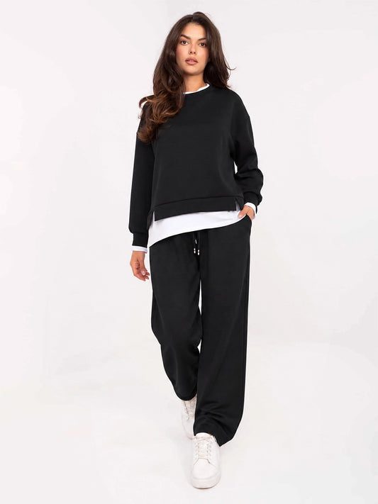 Women's Colorblock Sweatshirt and Pants Set
