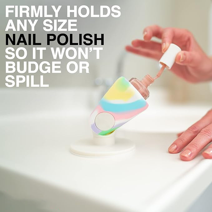 Hinge Anti-Tip Nail Polish Bottle Holder 2 Pcs