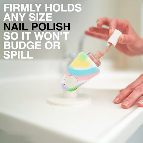 Hinge Anti-Tip Nail Polish Bottle Holder 2 Pcs