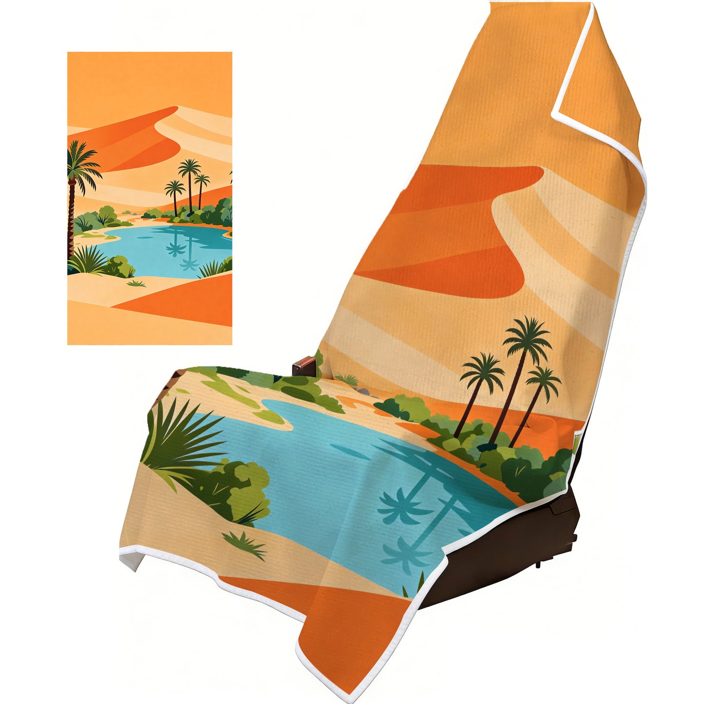 2-in-1 Dual Use Towel & Car Seat Cover 31.5" × 63"