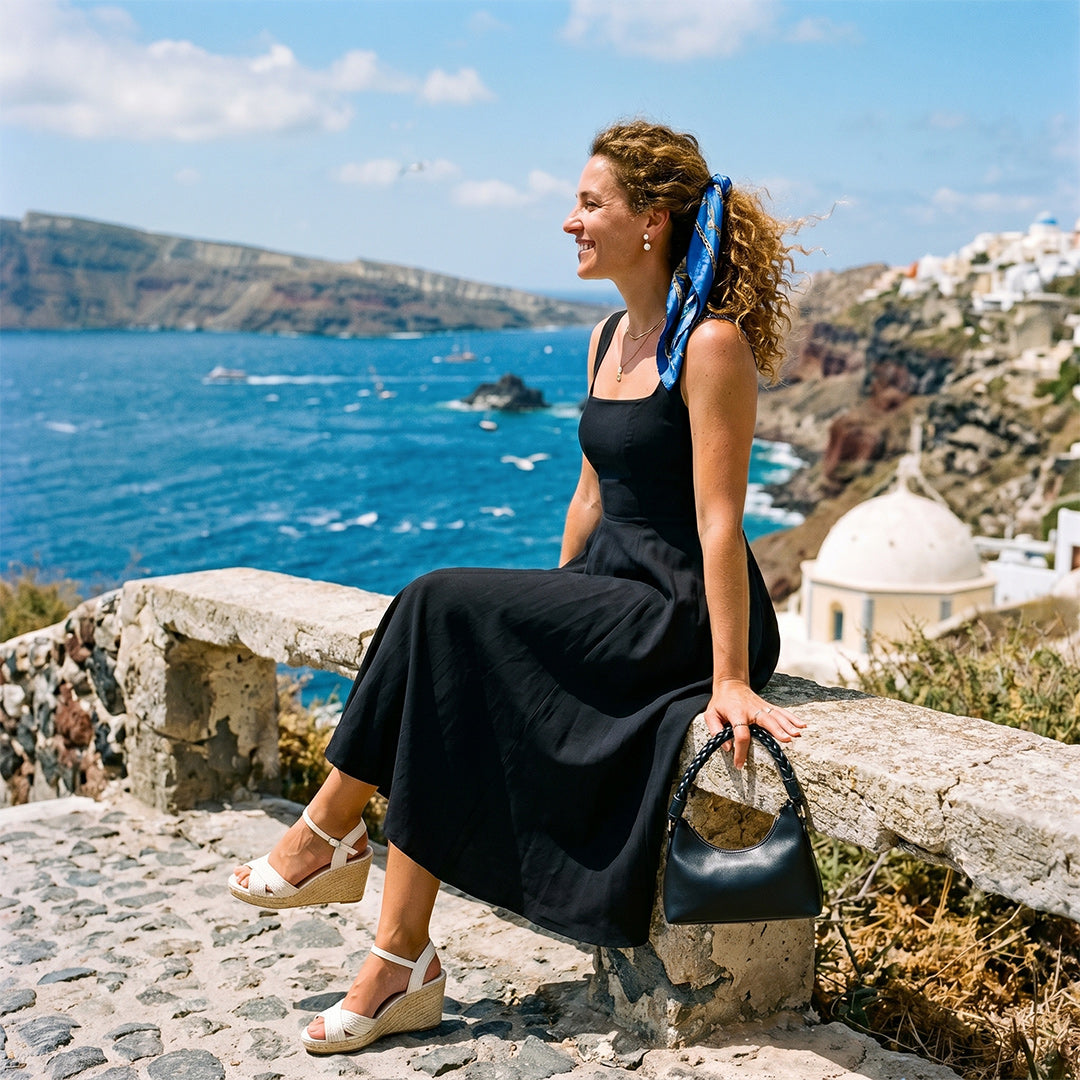 Solid Color Casual Midi Party Dress