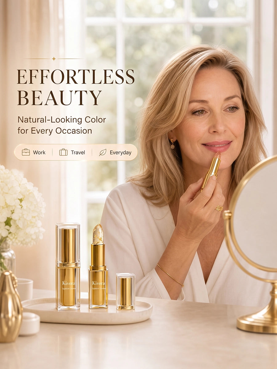 Clear Flower Lipstick with Color-Changing Tint