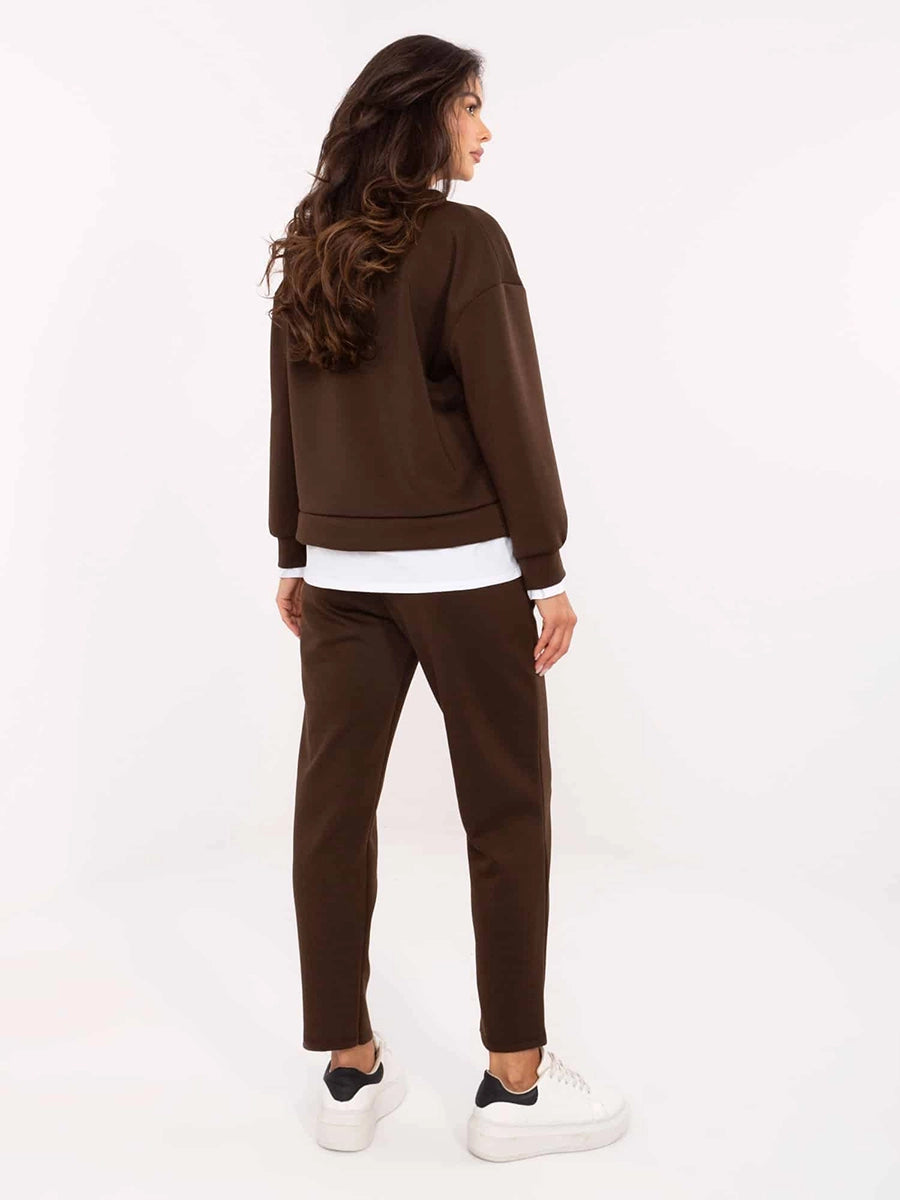 Women's Colorblock Sweatshirt and Pants Set