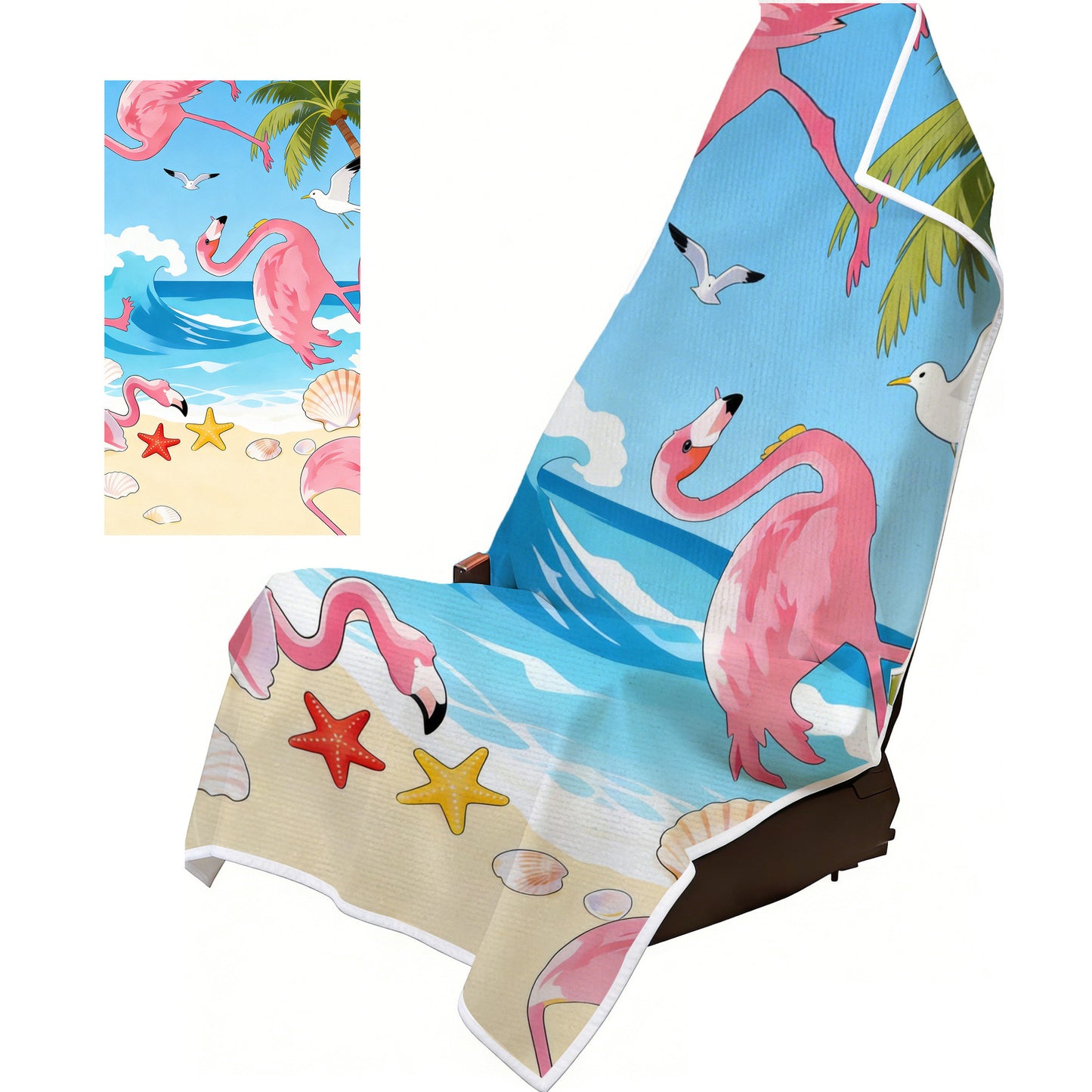 2-in-1 Dual Use Towel & Car Seat Cover 31.5" × 63"