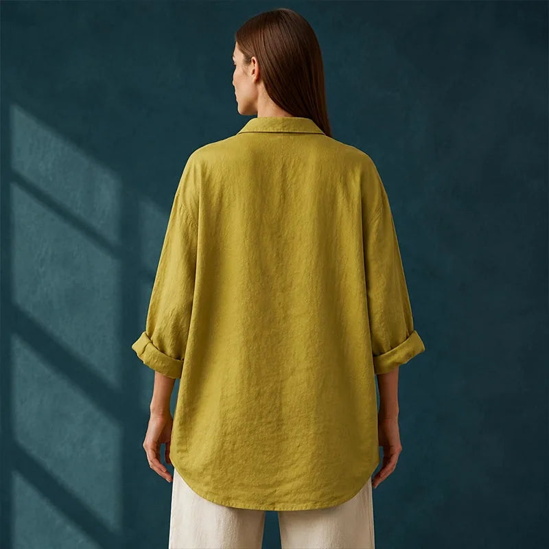 Women’s Relaxed Textured Button-Front Shirt