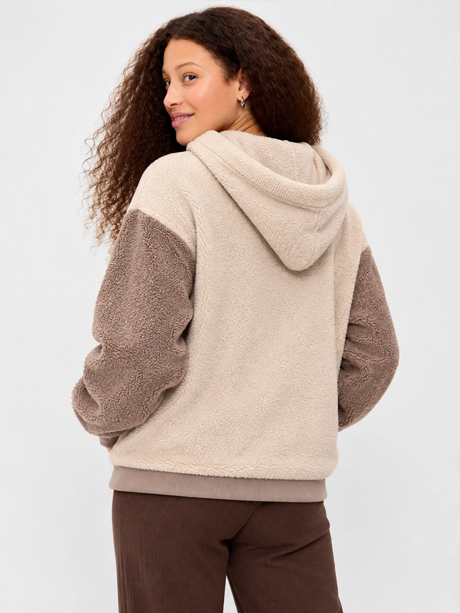 Women’s Fleece Pet-Carrier Hoodie with Front Pouch