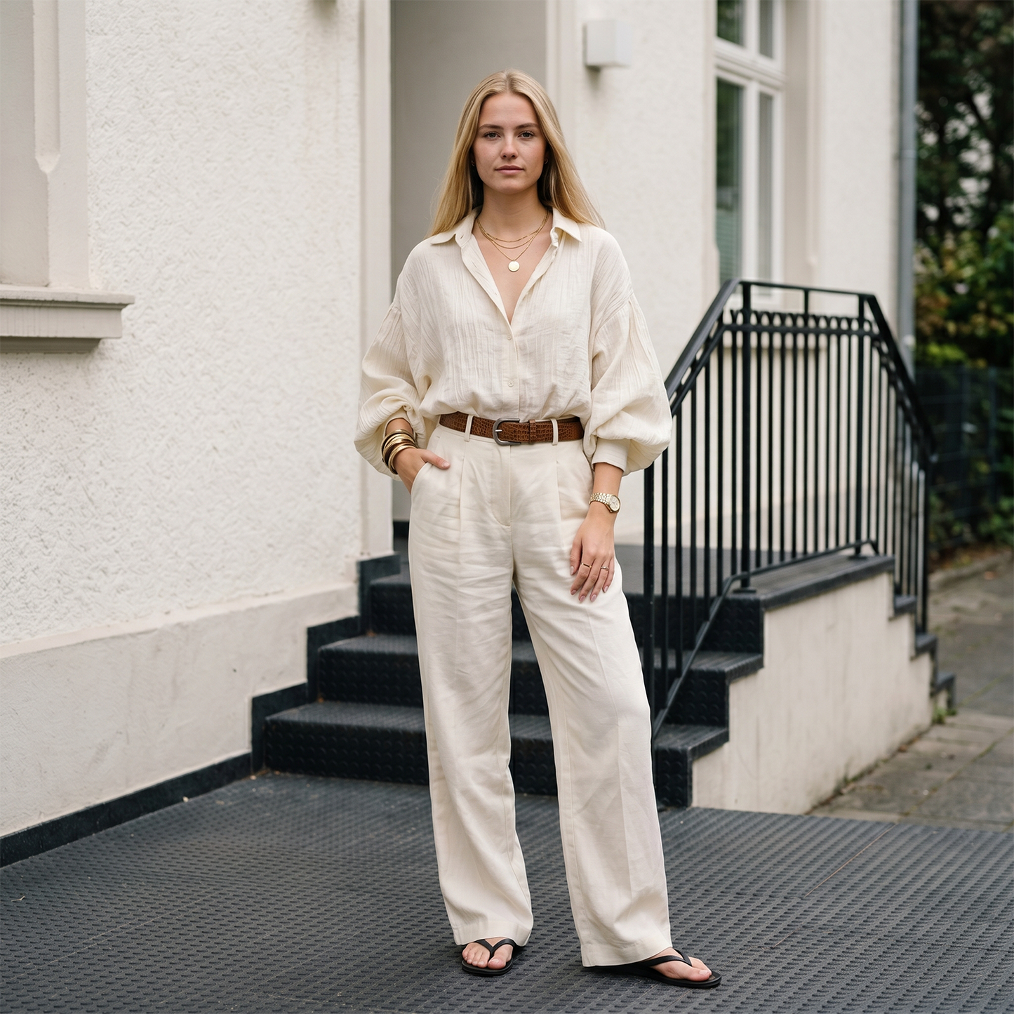 Avery Button Down Lounge Set