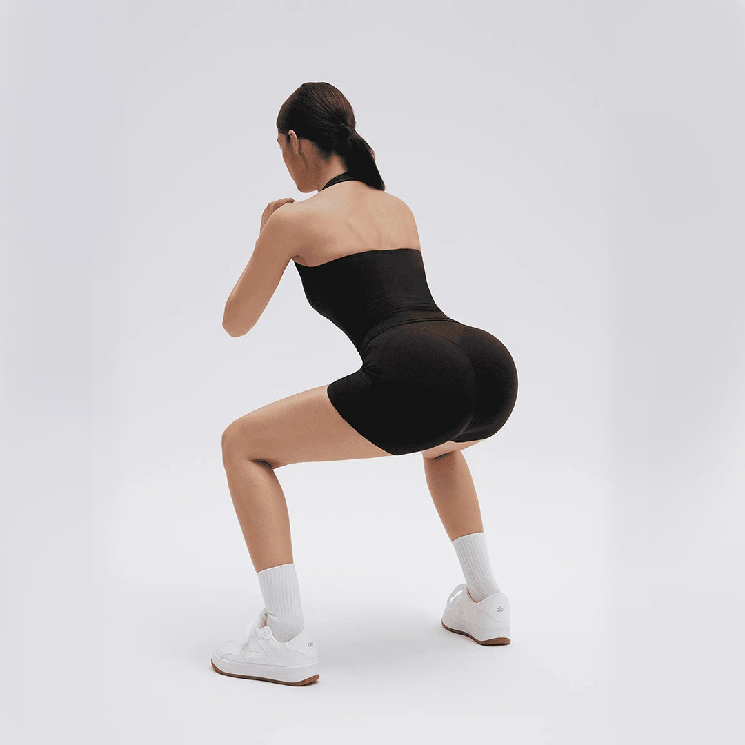 Halter Neck High Waisted 2 Piece Workout Sets