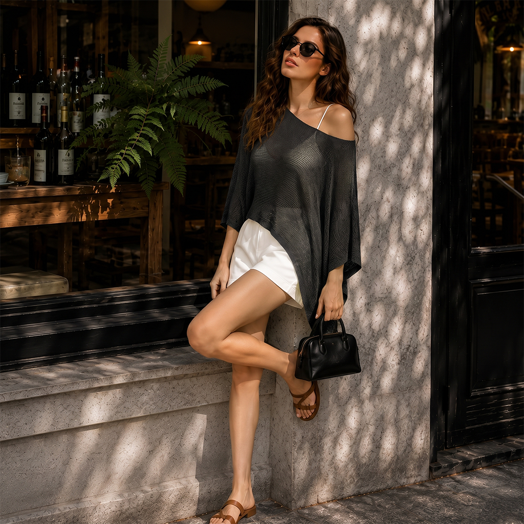 Irregular Casual Loose Summer Knit Shawl