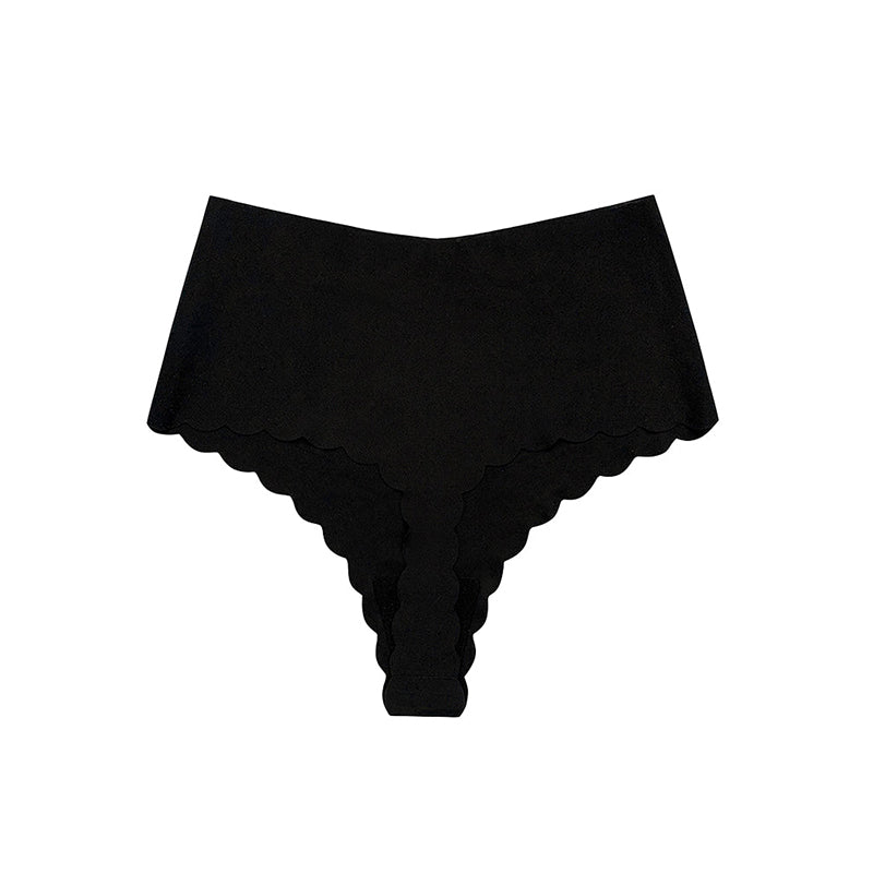 High-Waisted Seamless Ice Silk Thong 3 Pack