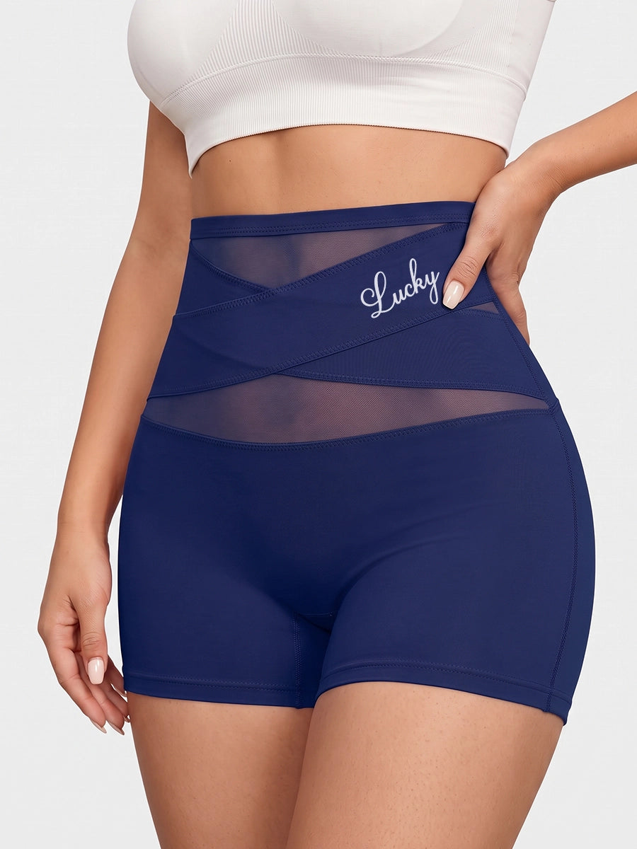 Women's High-Waist Crossover Shaping Boxer Briefs