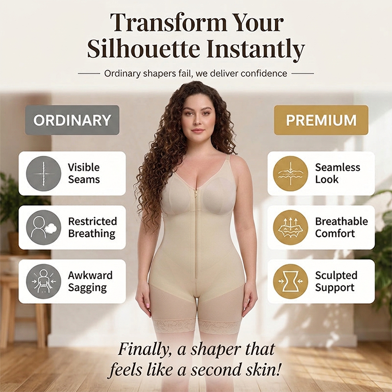 Overbust Tummy Control Shapewear Bodysuit