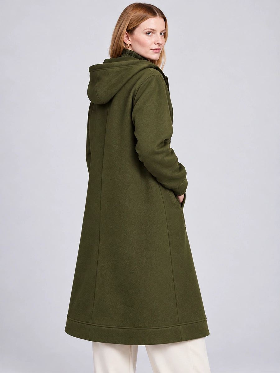Longline Zip-Up Casual Jacket for Everyday Layering