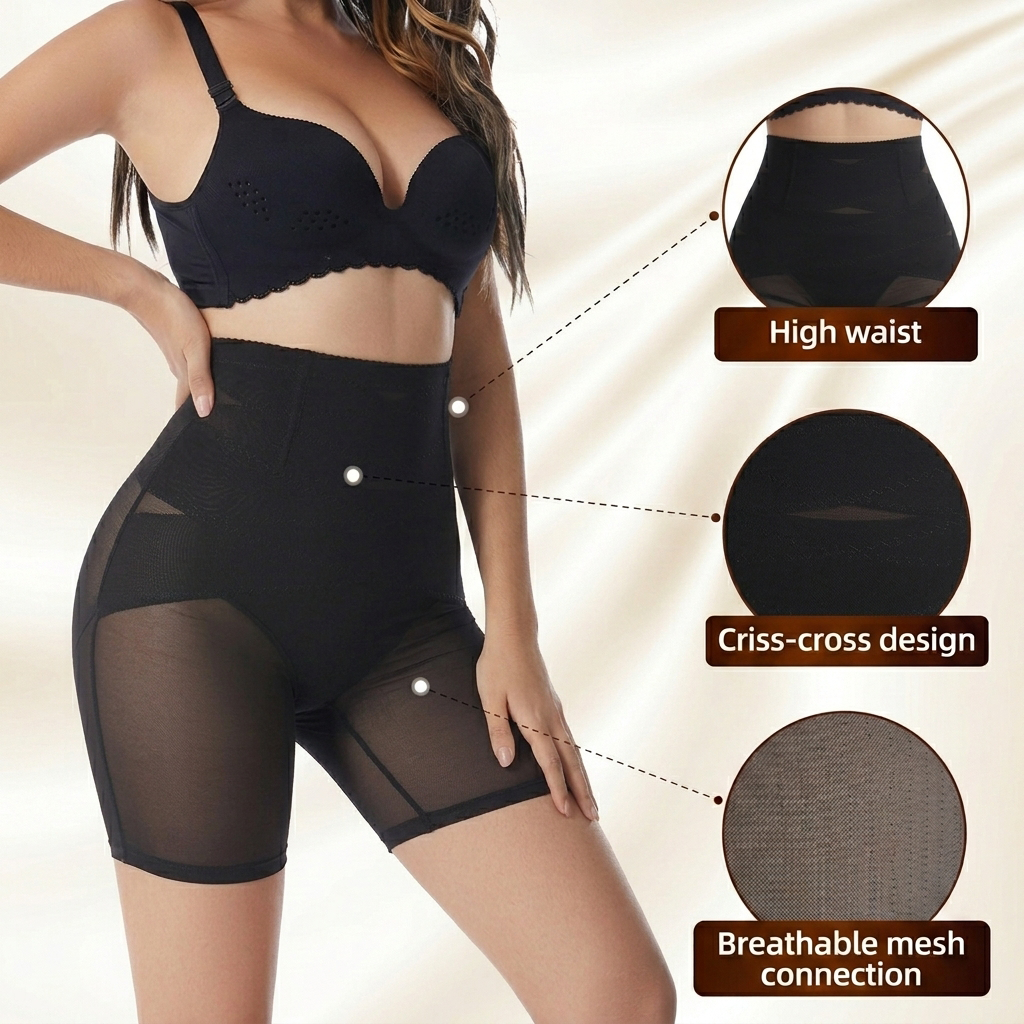 Lightweight Breathable Mesh Shapewear Pants