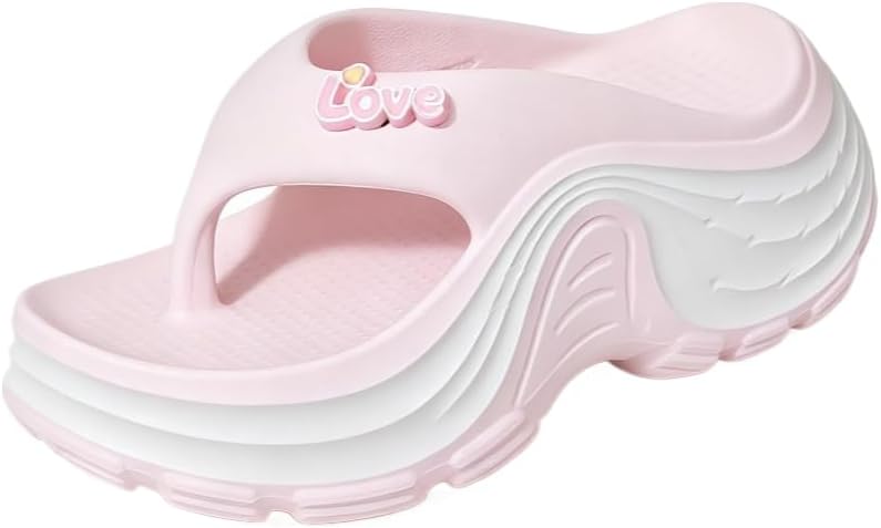 Women's Thick Sole Platform Flip Flops Heighten Summer Sandals