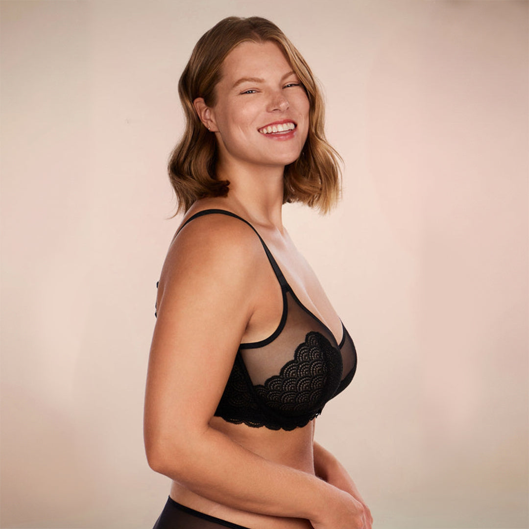 Mermaid Scales Lace Plus Size Bra 2 Pack