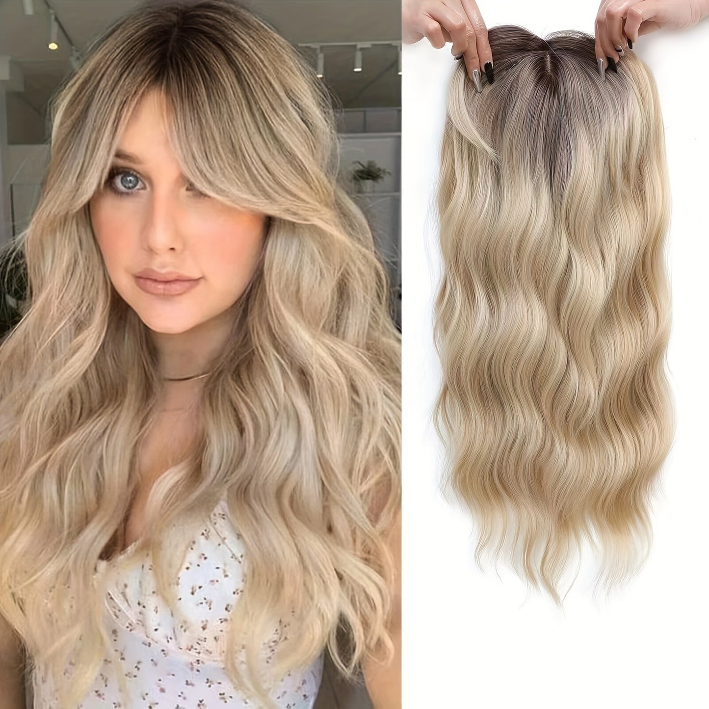 American Big Wavy Hair Topper
