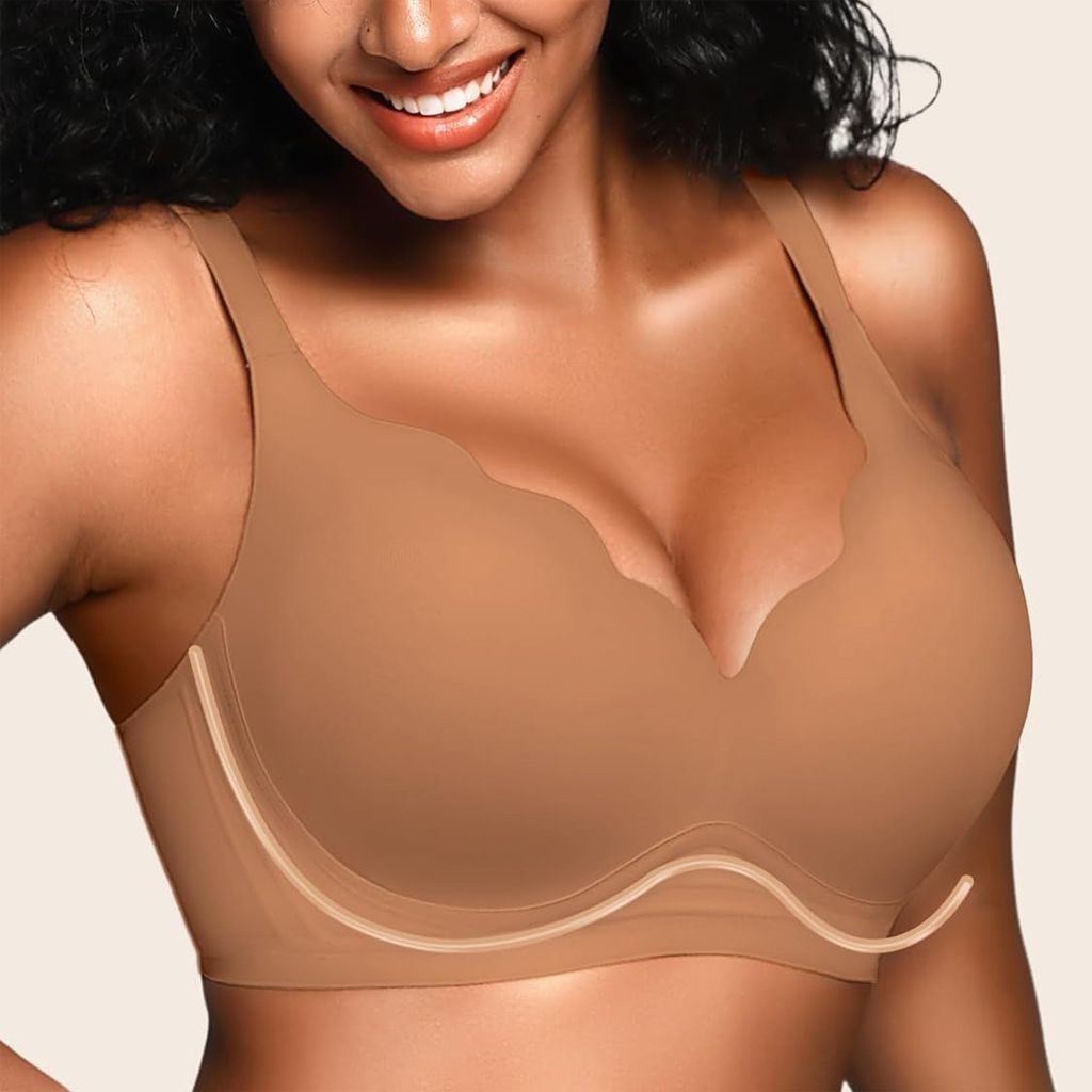 Scalloped Seamless Wireless Bra