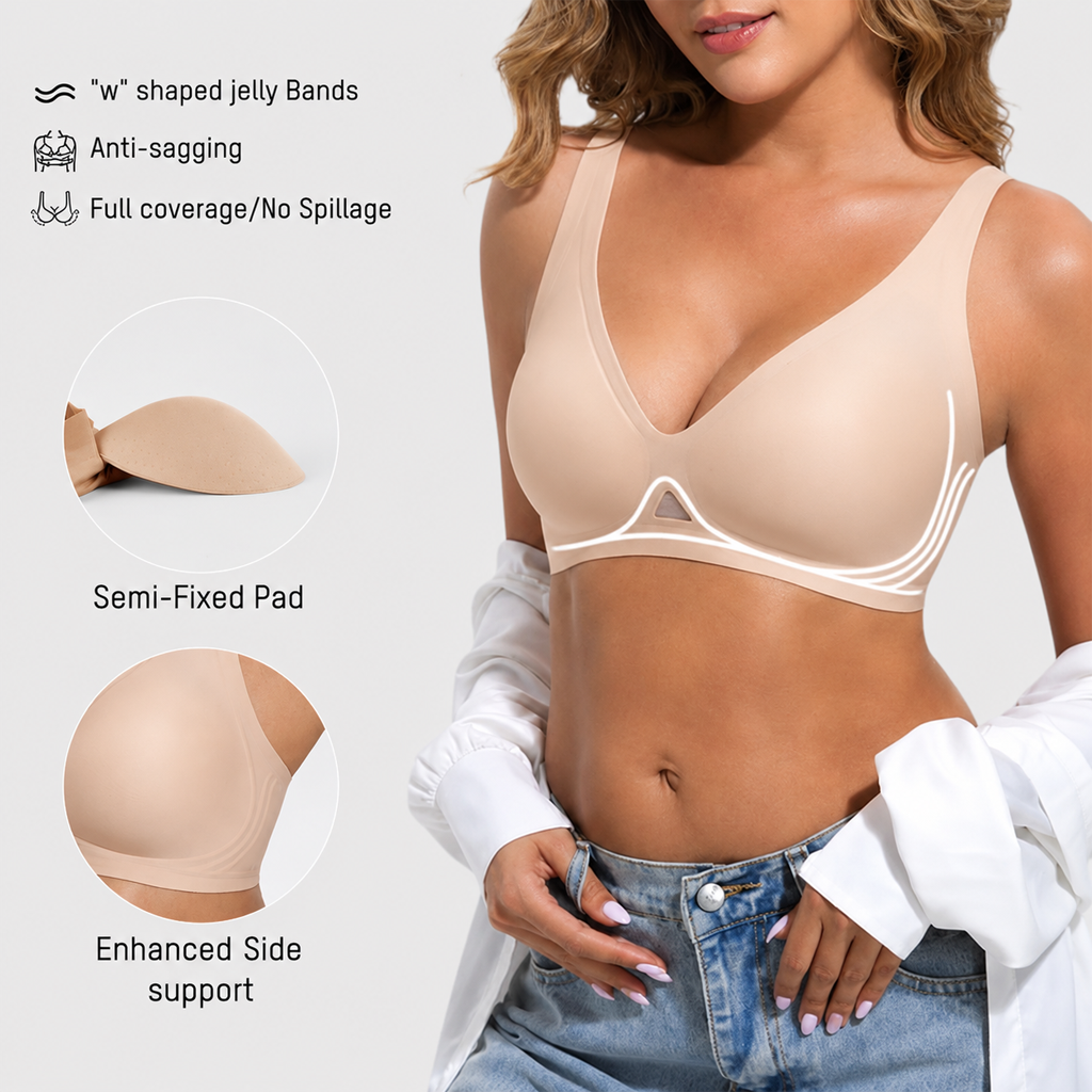 Wireless Seamless Push-Up Bra 2-Piece Set