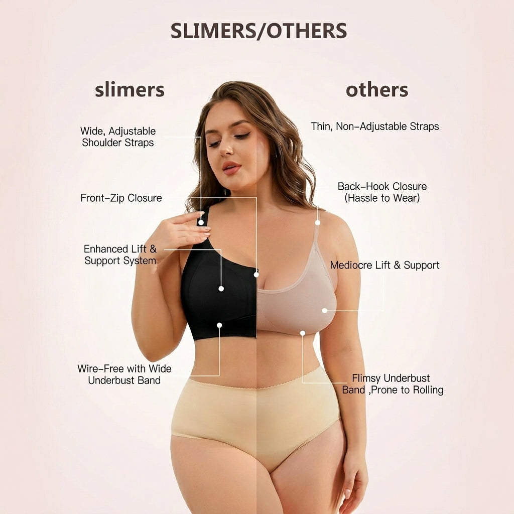 Zip Front Bras for Women