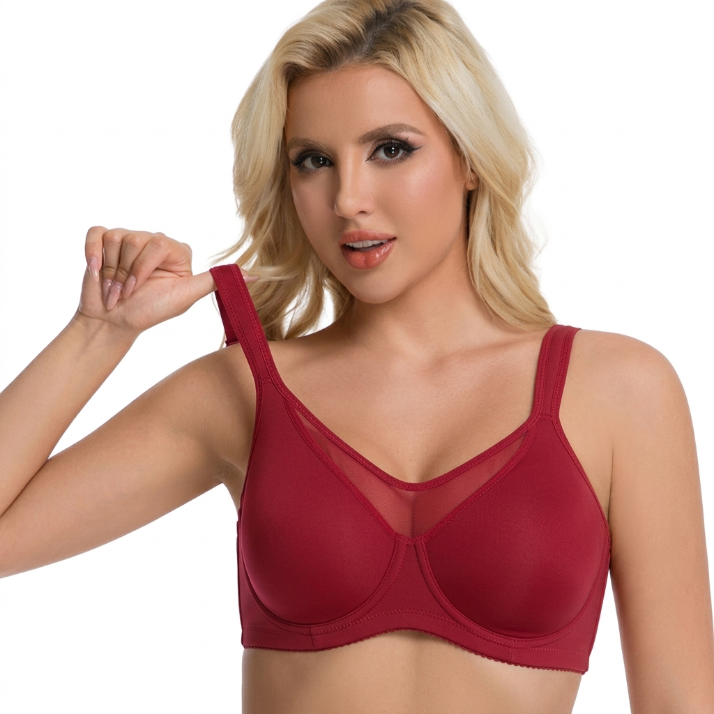 Cool Smoothing Unlined Minimizer Underwire Bra