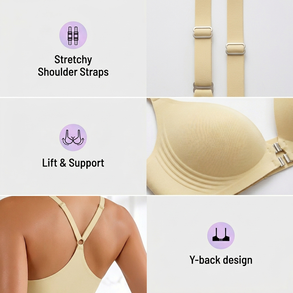 Sexy Seamless Front Closure Bras Buy 1 Get 1 Free