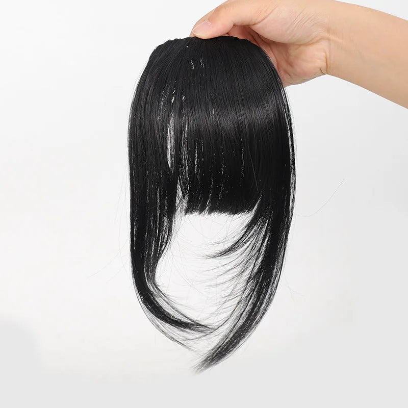 Natural-Look Clip-In Bangs Hairpiece
